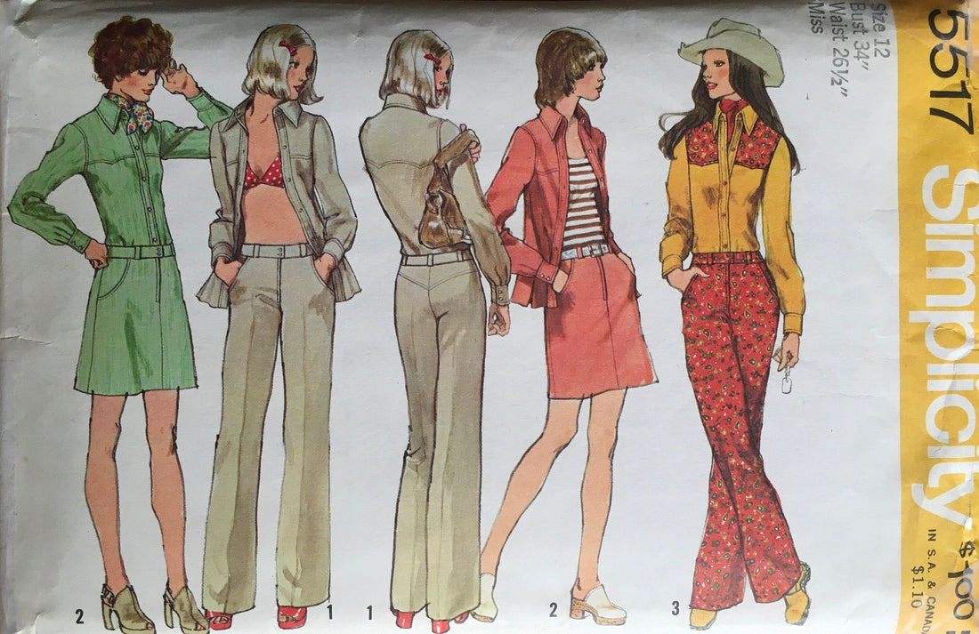 Simplicity 5517 Sewing Pattern (Vintage) CUT
