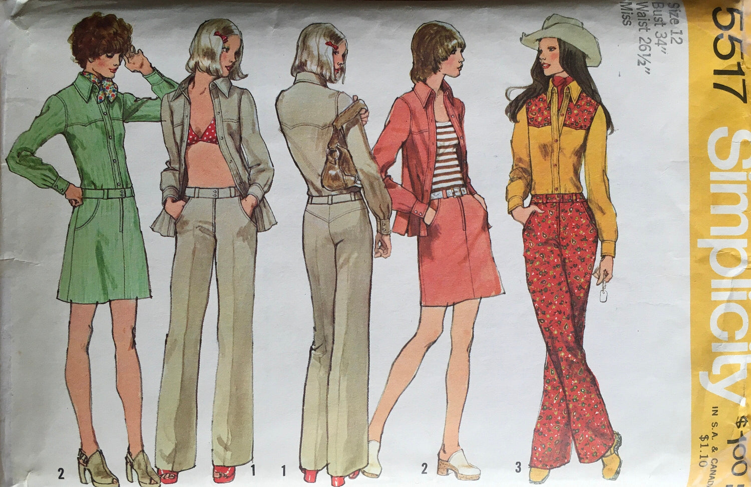 Simplicity 5517 Sewing Pattern (Vintage) CUT