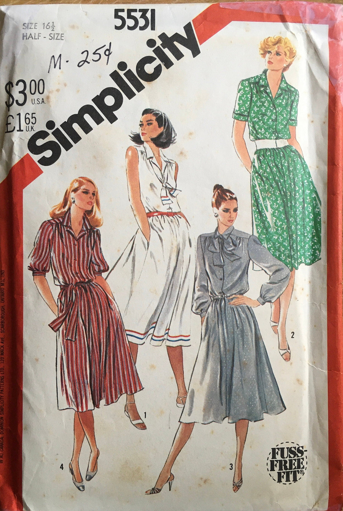 Simplicity 5531 Sewing Pattern (Vintage) UNCUT