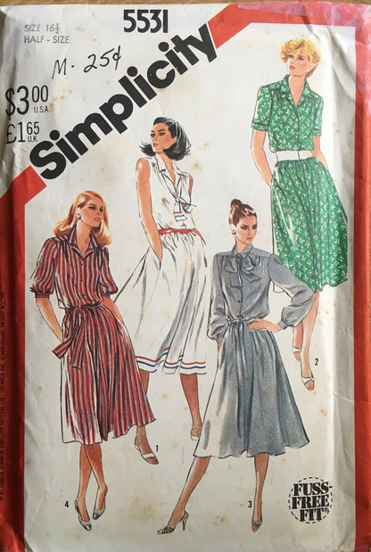 Simplicity 5531 Sewing Pattern (Vintage) UNCUT