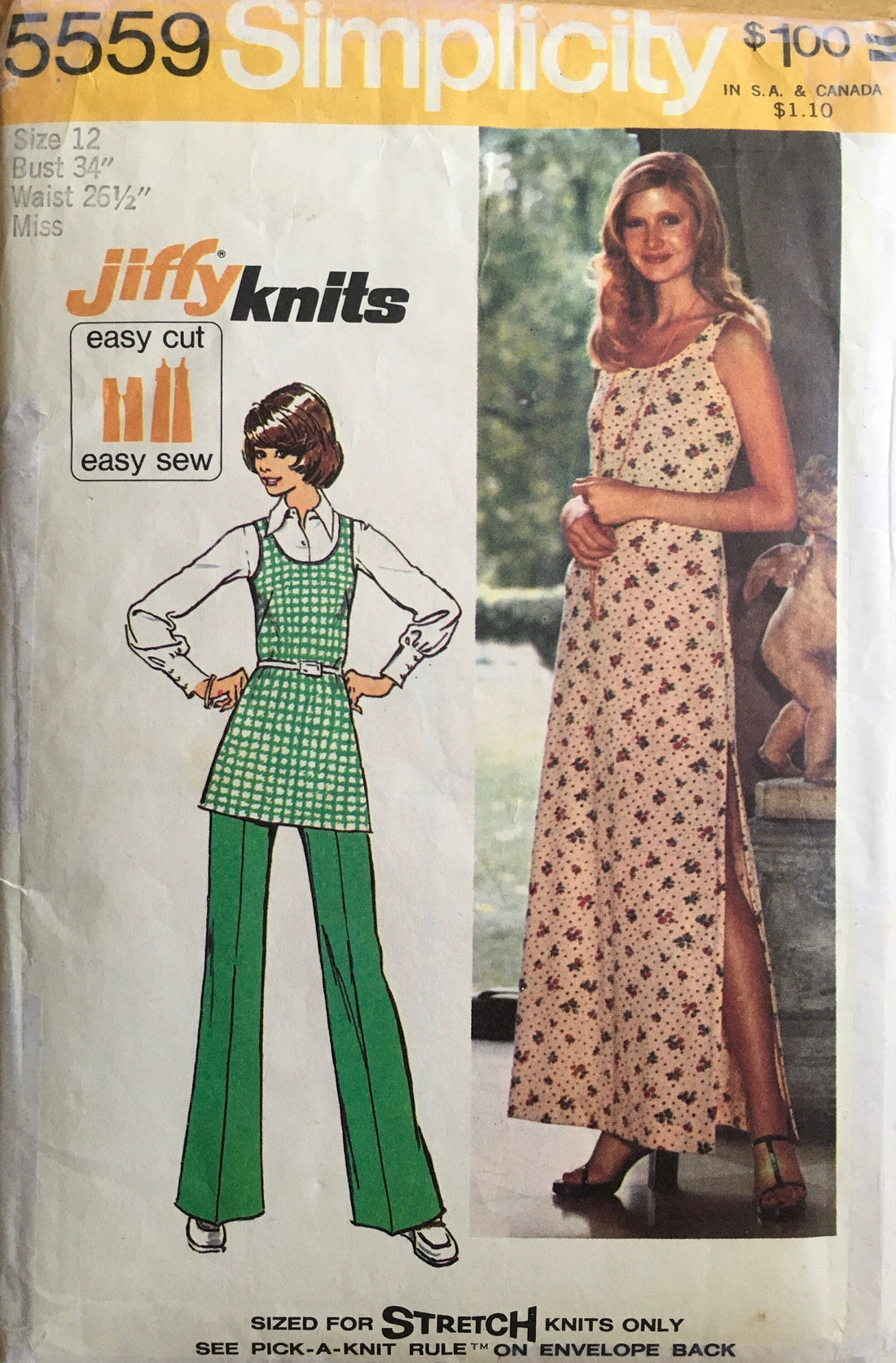 Simplicity 5559 Sewing Pattern (Vintage) CUT