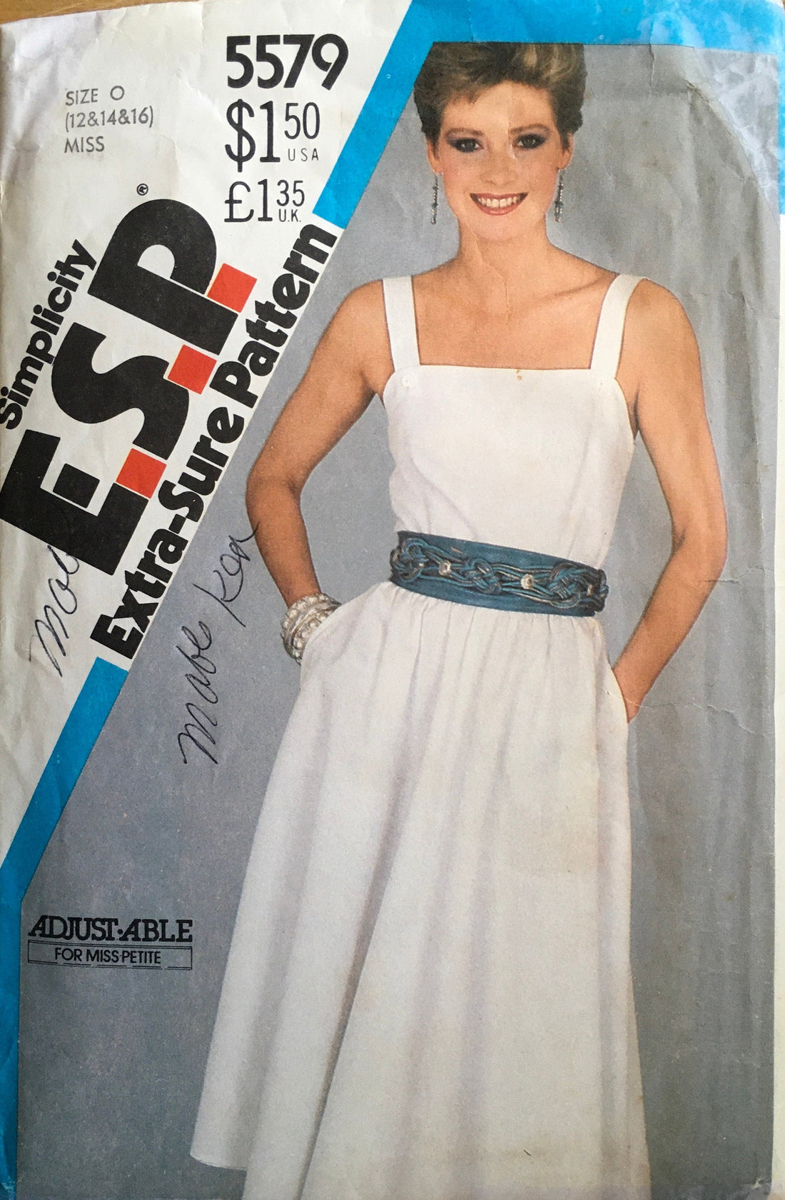Simplicity 5579 Sewing Pattern (Vintage) CUT