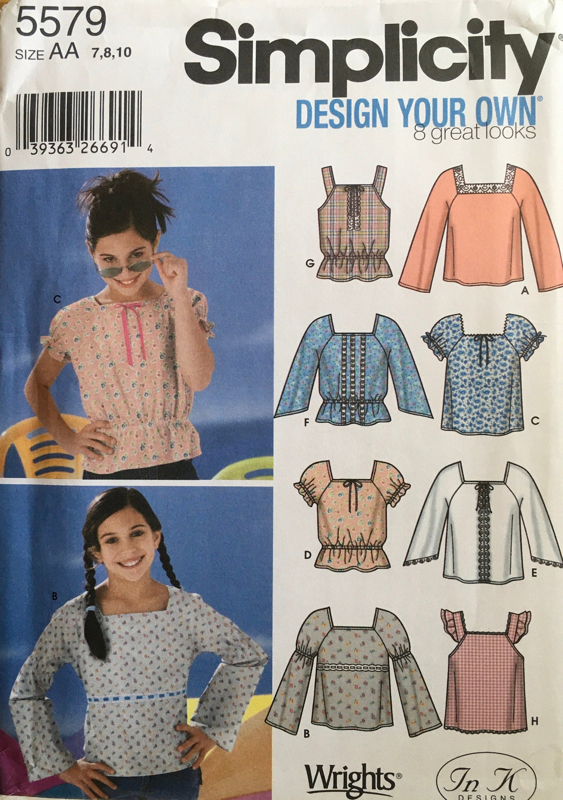 Simplicity 5579 Sewing Pattern (Vintage) UNCUT