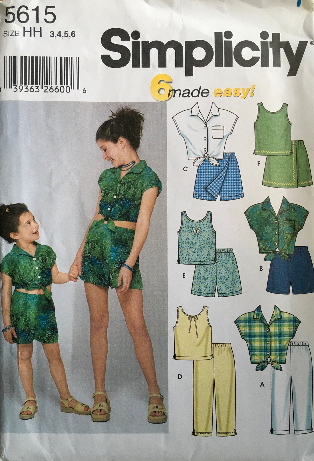 Simplicity 5615 Sewing Pattern (Vintage) UNCUT