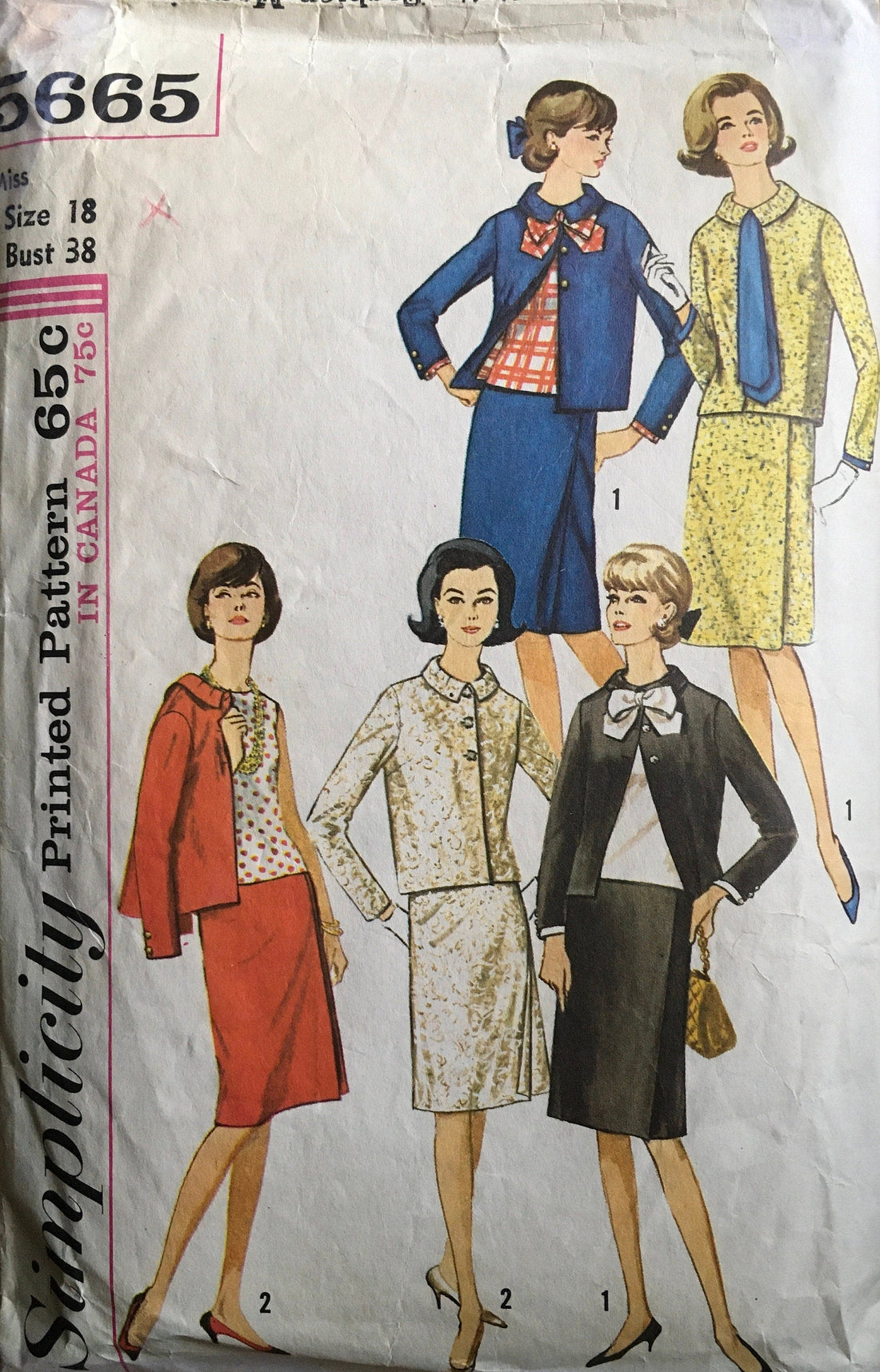 Simplicity 5665 Sewing Pattern (Vintage) CUT