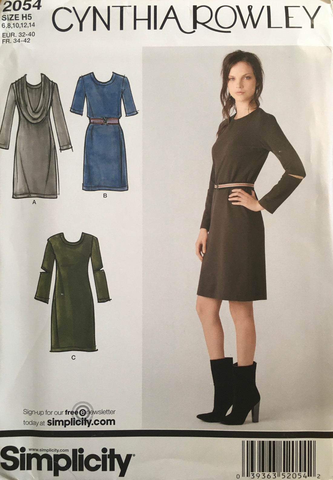 Simplicity 2054 Sewing Pattern UNCUT