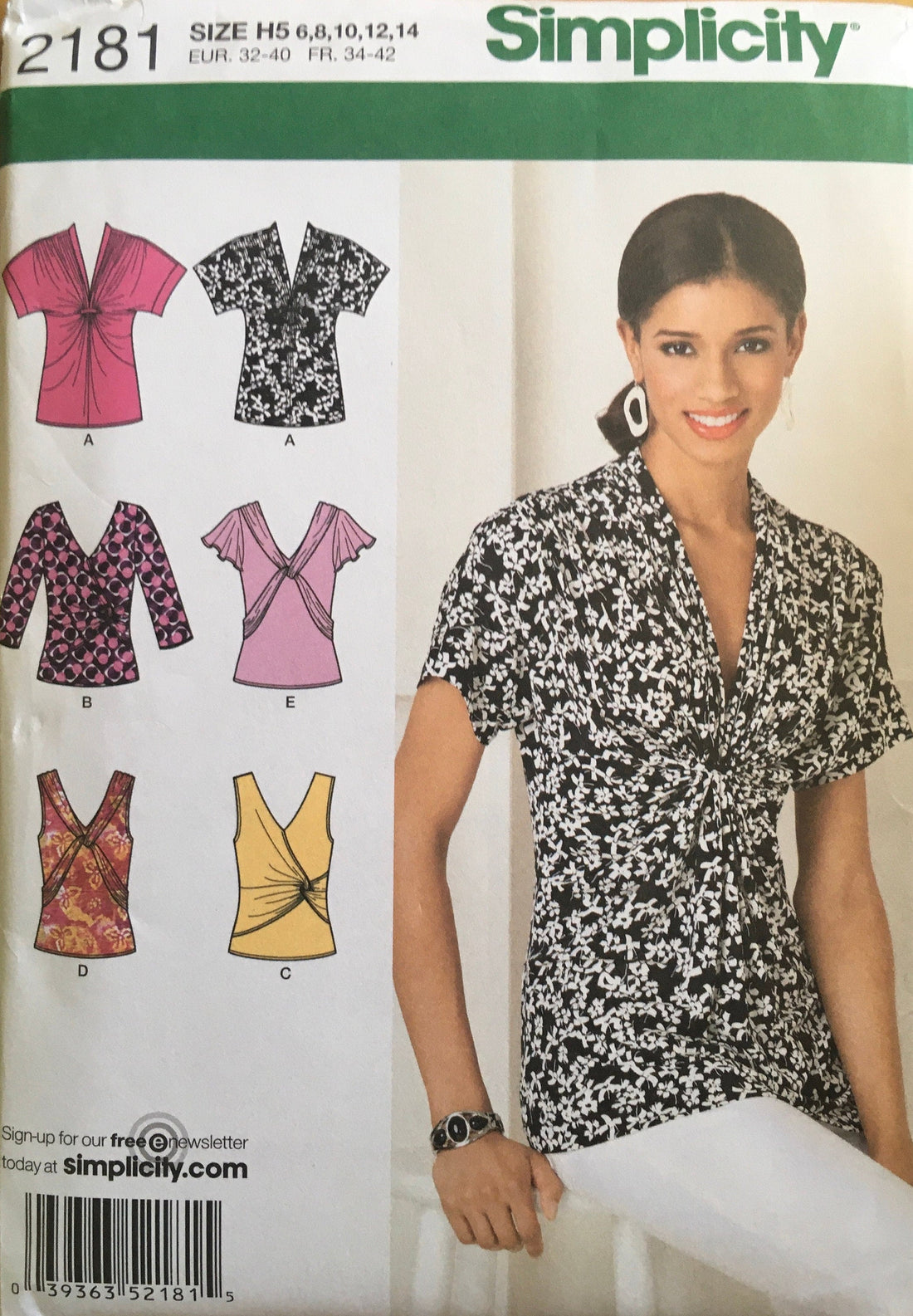 Simplicity 2181 Sewing Pattern UNCUT
