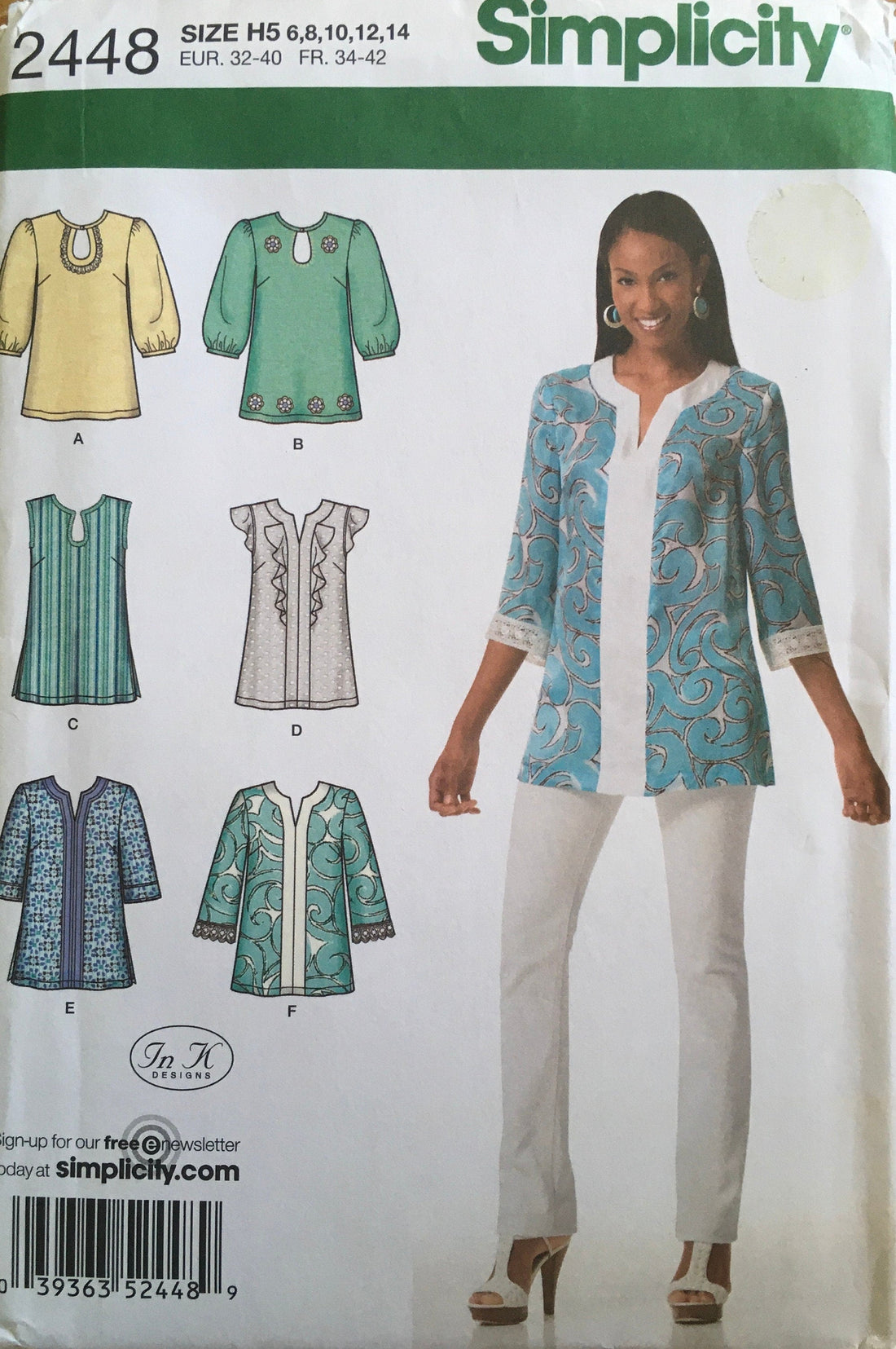 Simplicity 2448 Sewing Pattern UNCUT