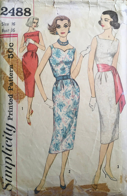 Simplicity 2488 Sewing Pattern (Vintage) CUT