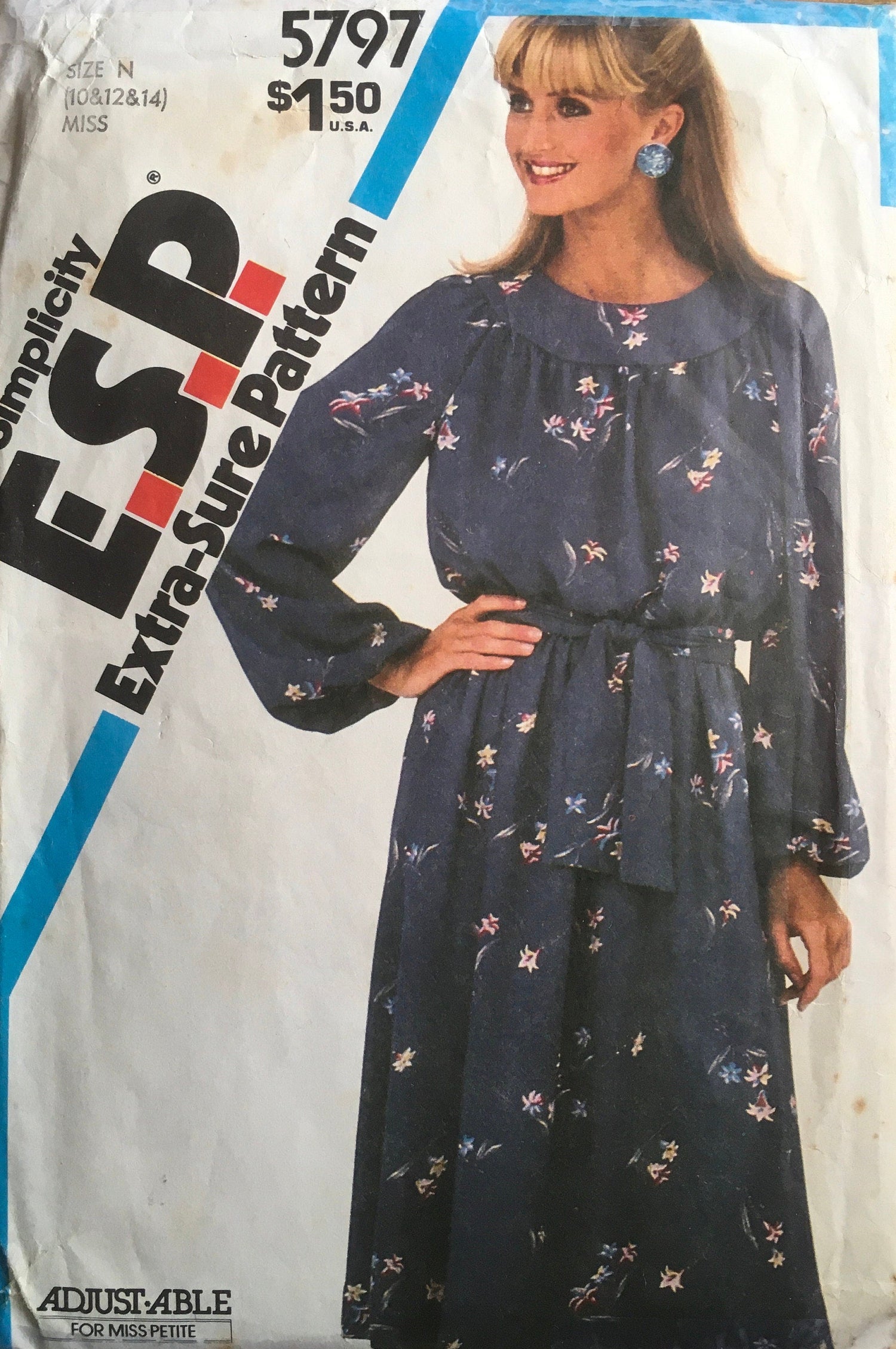 Simplicity 5797 Sewing Pattern (Vintage) CUT