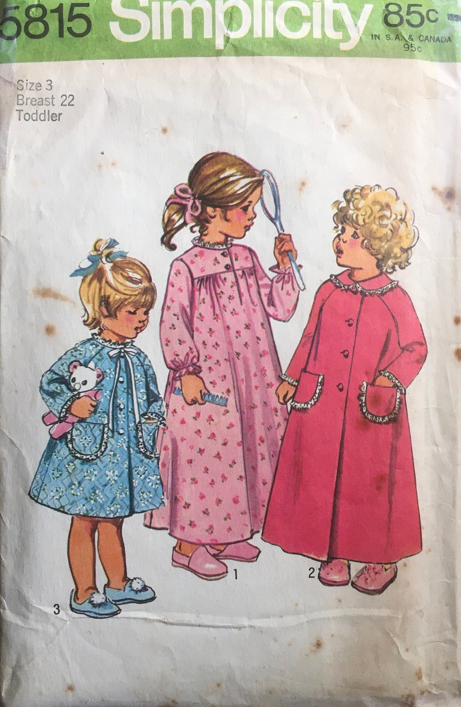 Simplicity 5815 Sewing Pattern (Vintage) CUT