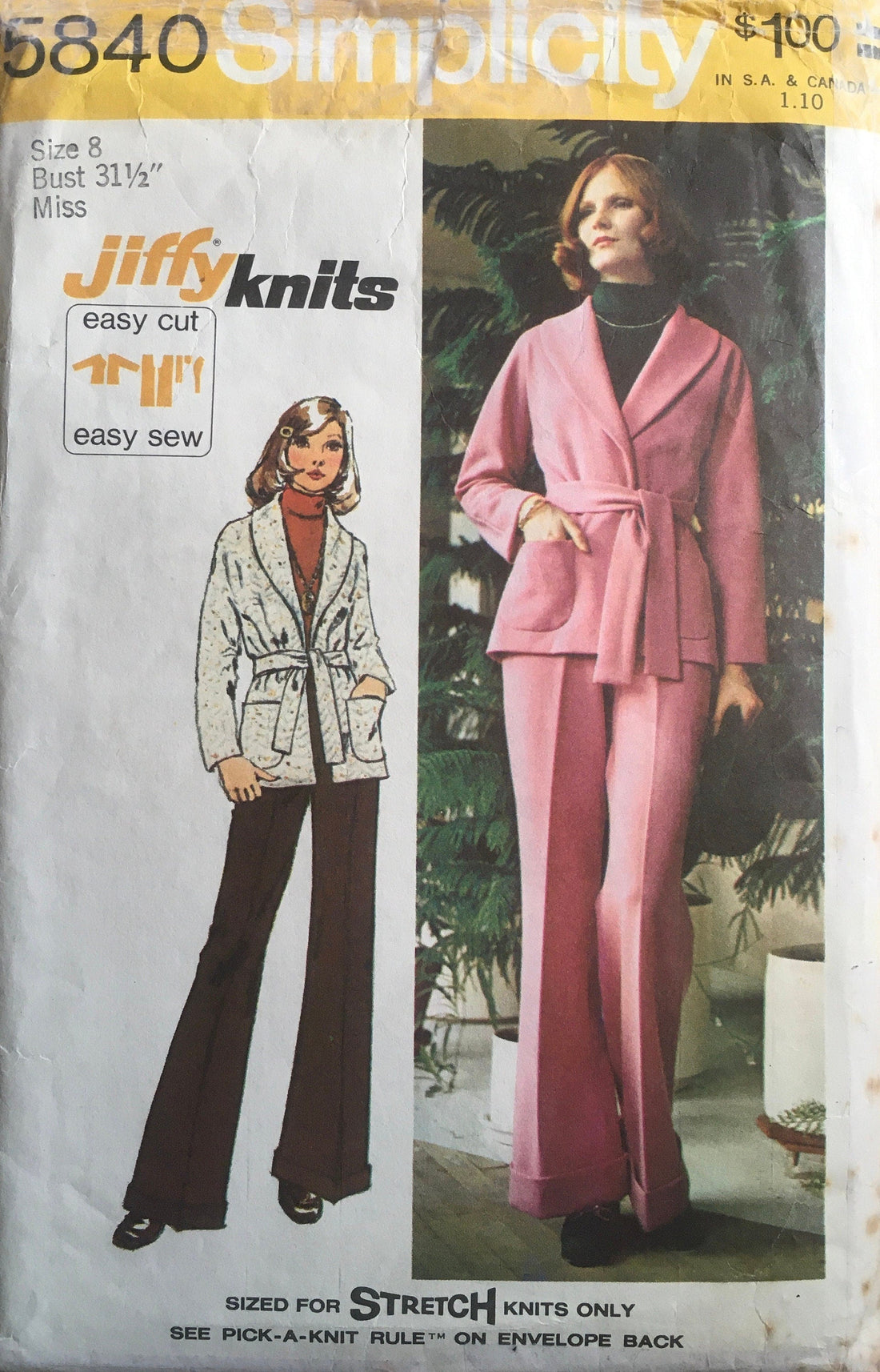 Simplicity 5840 Sewing Pattern (Vintage) CUT