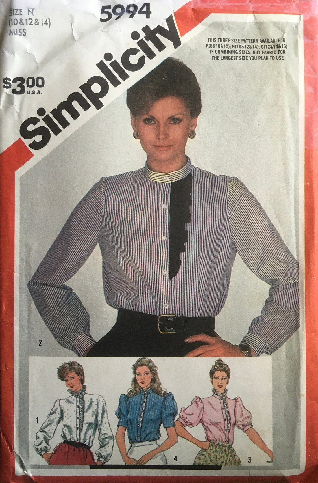 Simplicity 5994 Sewing Pattern (Vintage) CUT