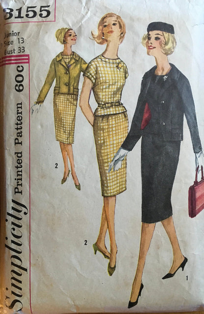 Simplicity 3155 Sewing Pattern (Vintage) CUT