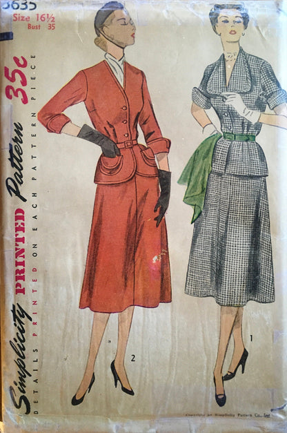 Simplicity 3635 Sewing Pattern (Vintage) UNCUT