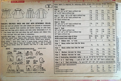 Simplicity 3843 Sewing Pattern (Vintage) CUT