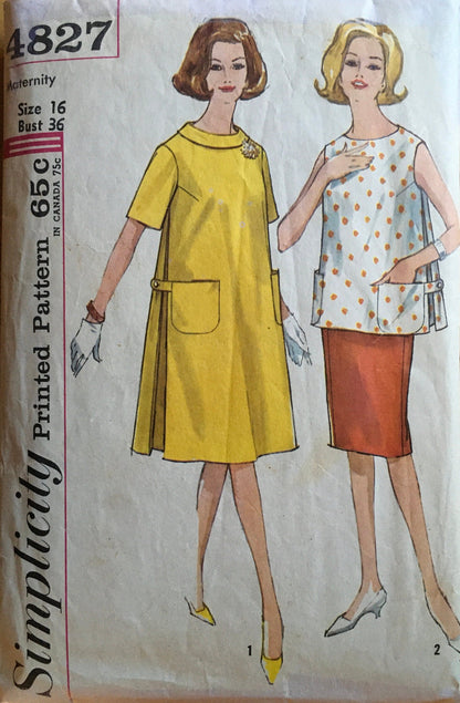 Simplicity 4827 Sewing Pattern (Vintage) CUT