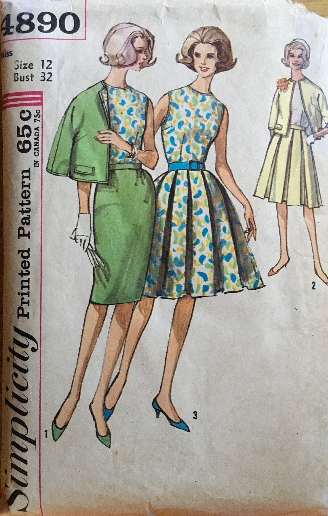 Simplicity 4890 Sewing Pattern (Vintage) CUT