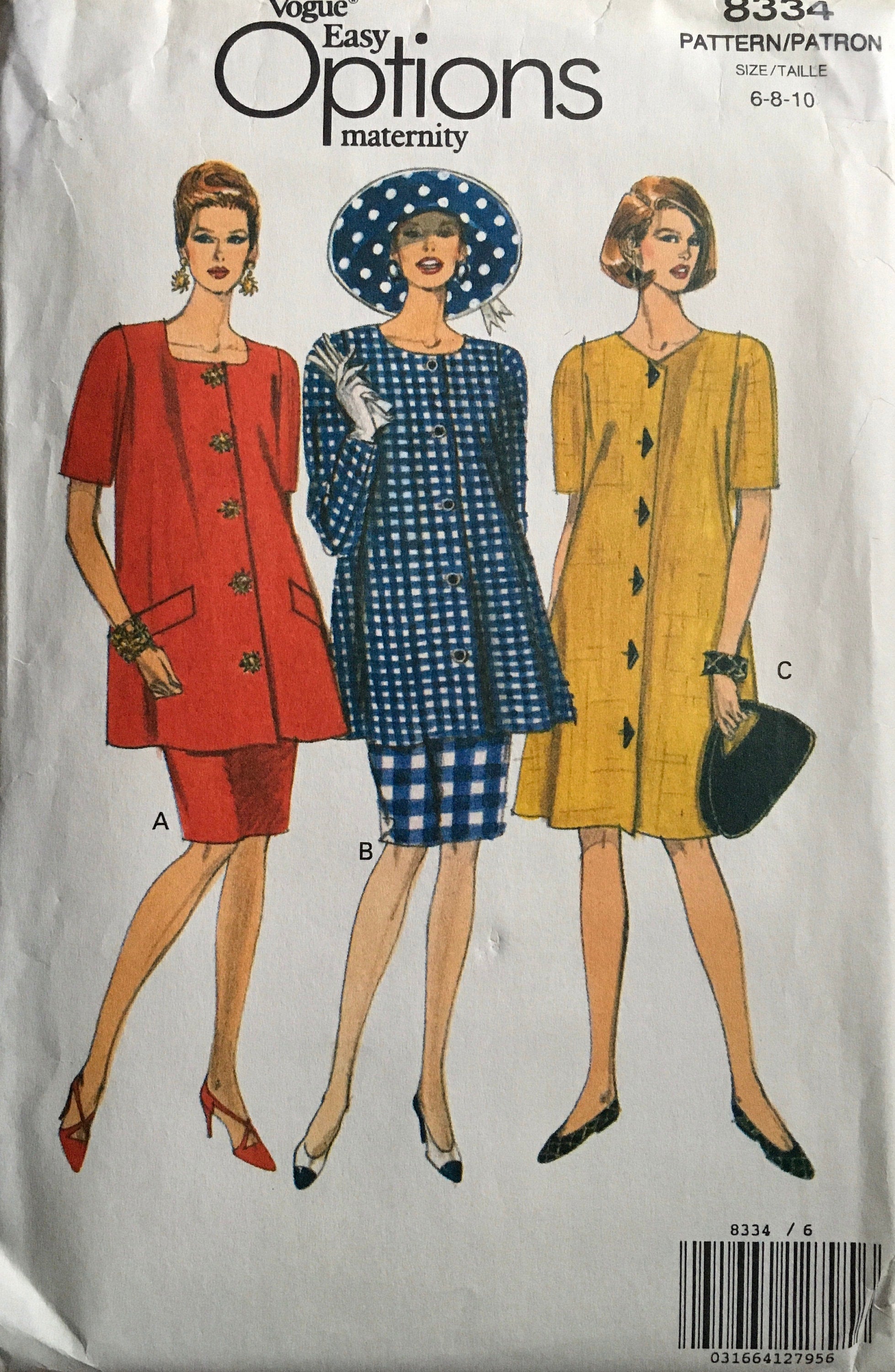 Vogue 8334 Sewing Pattern (Vintage) UNCUT/CUT
