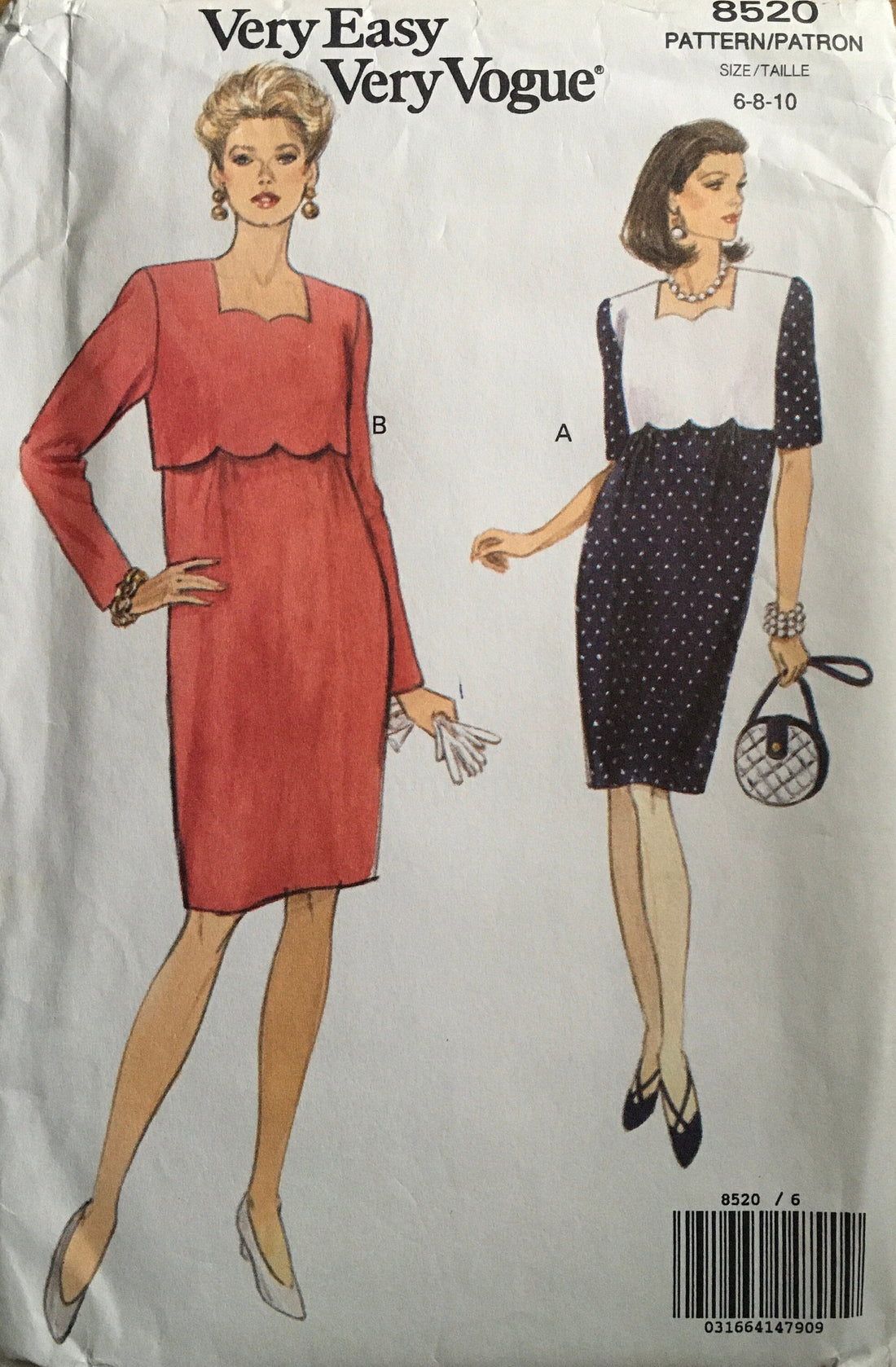 Vogue 8520 Sewing Pattern (Vintage) UNCUT