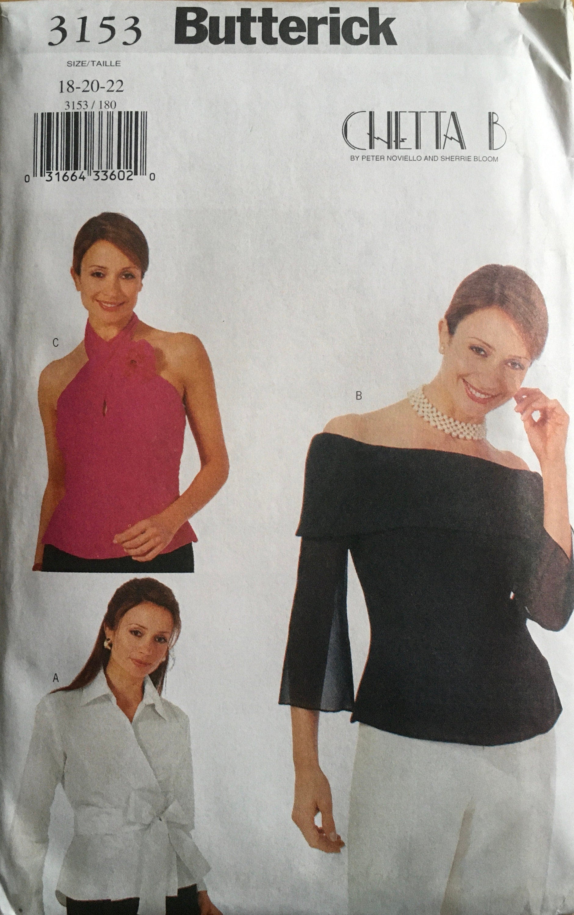 Butterick 3153 Sewing Pattern (Vintage) UNCUT
