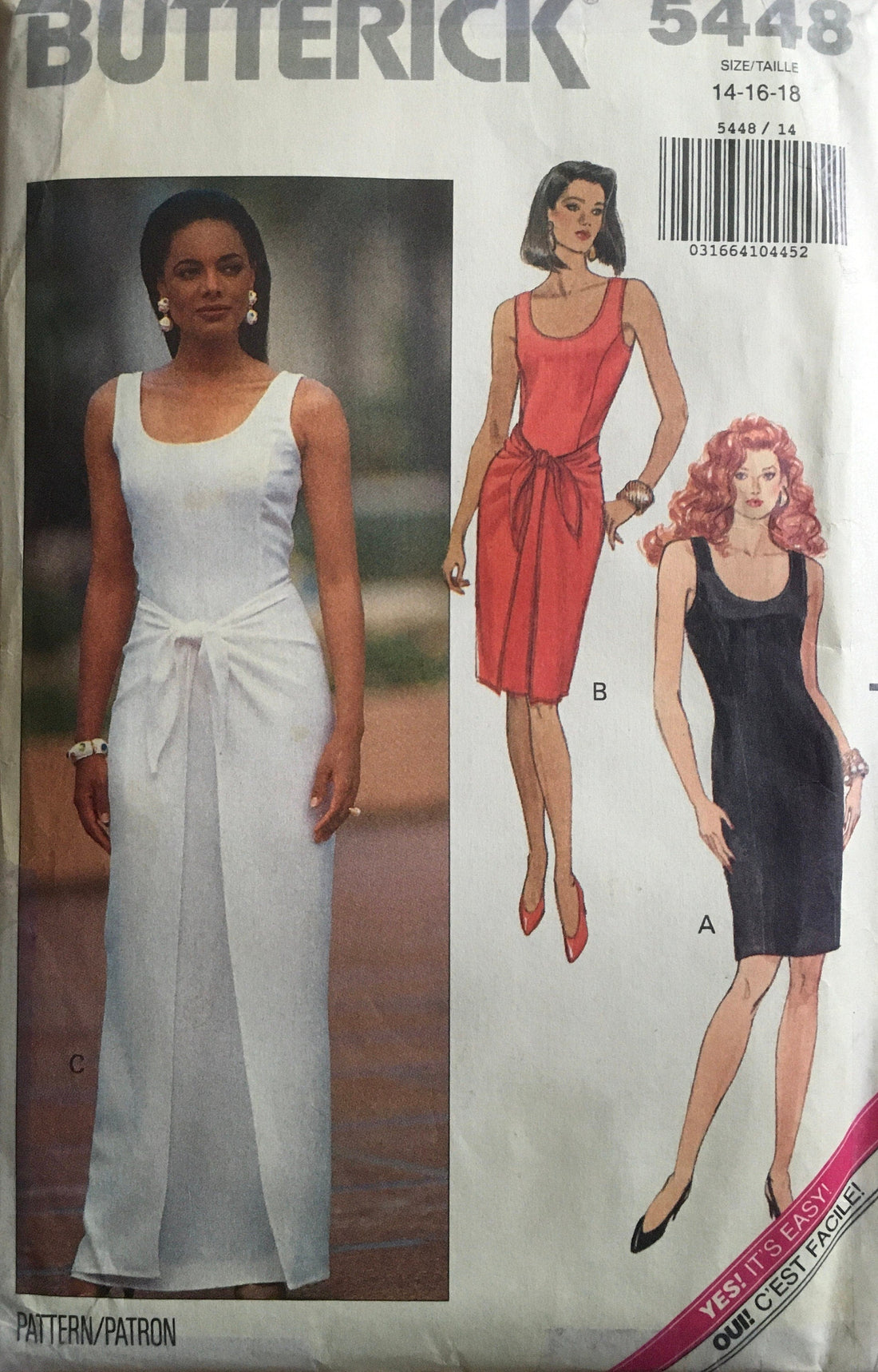 Butterick 5448 Sewing Pattern (Vintage) UNCUT