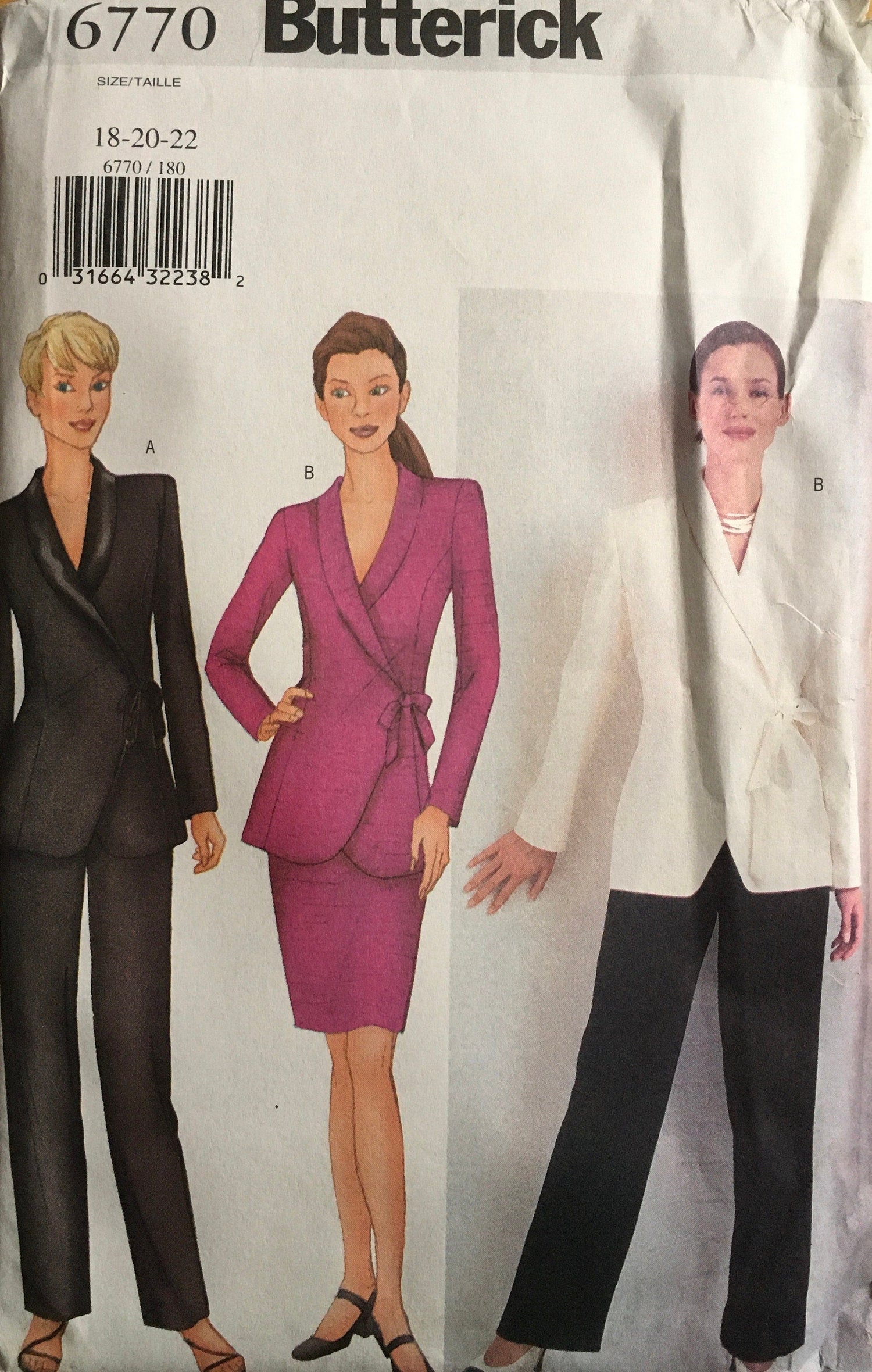 Butterick 6770 Sewing Pattern (Vintage) UNCUT