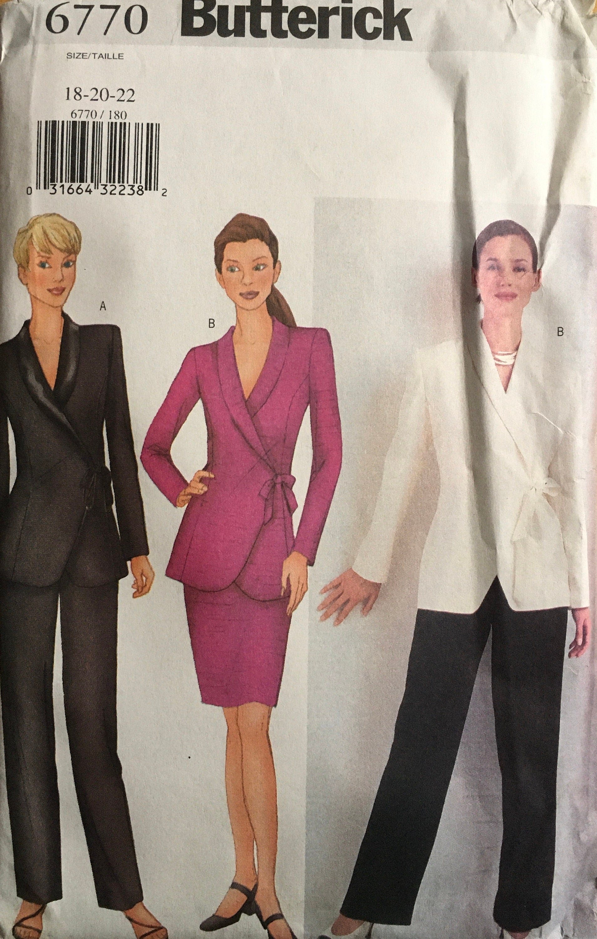 Butterick 6770 Sewing Pattern (Vintage) UNCUT