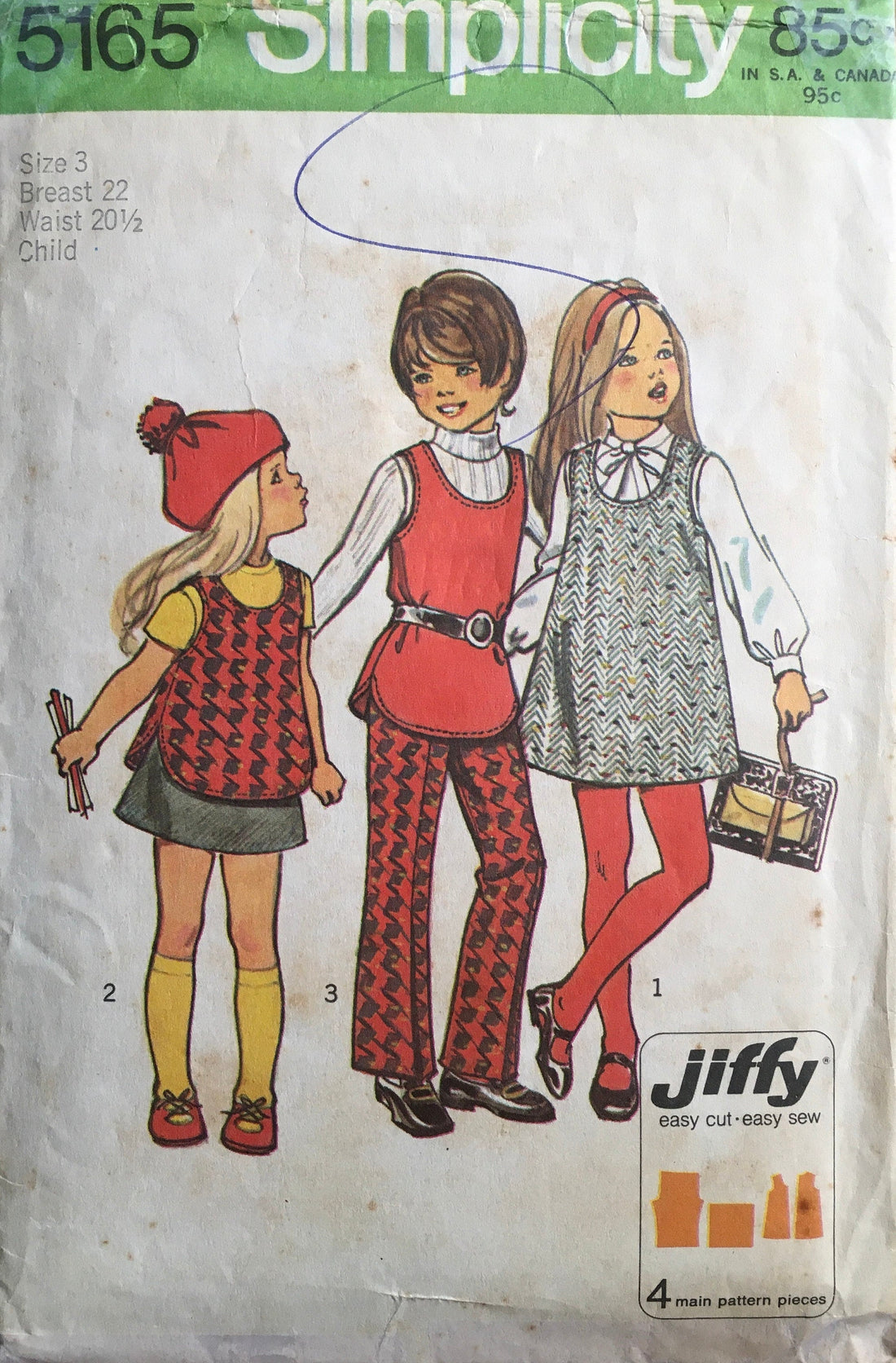 Simplicity 5165 Sewing Pattern (Vintage) CUT