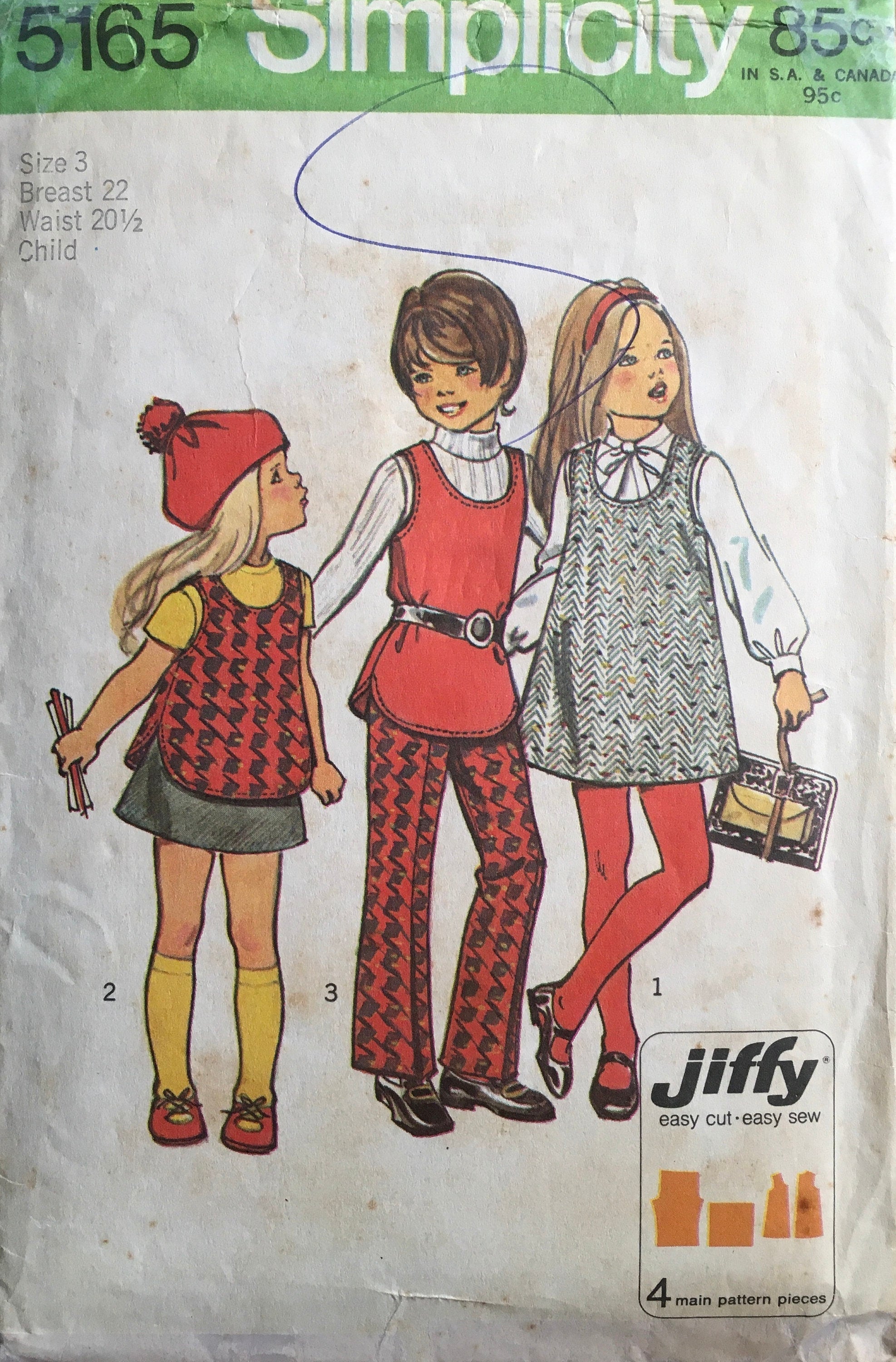 Simplicity 5165 Sewing Pattern (Vintage) CUT