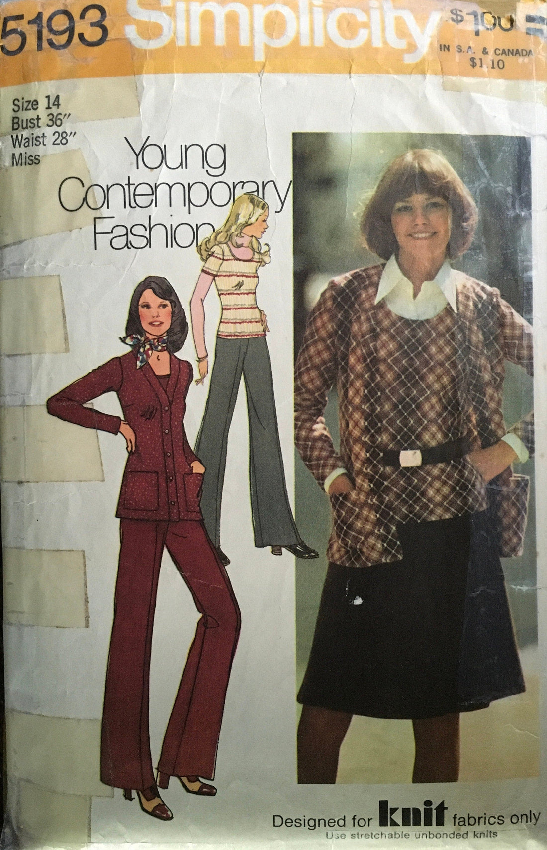 Simplicity 5193 Sewing Pattern (Vintage) CUT