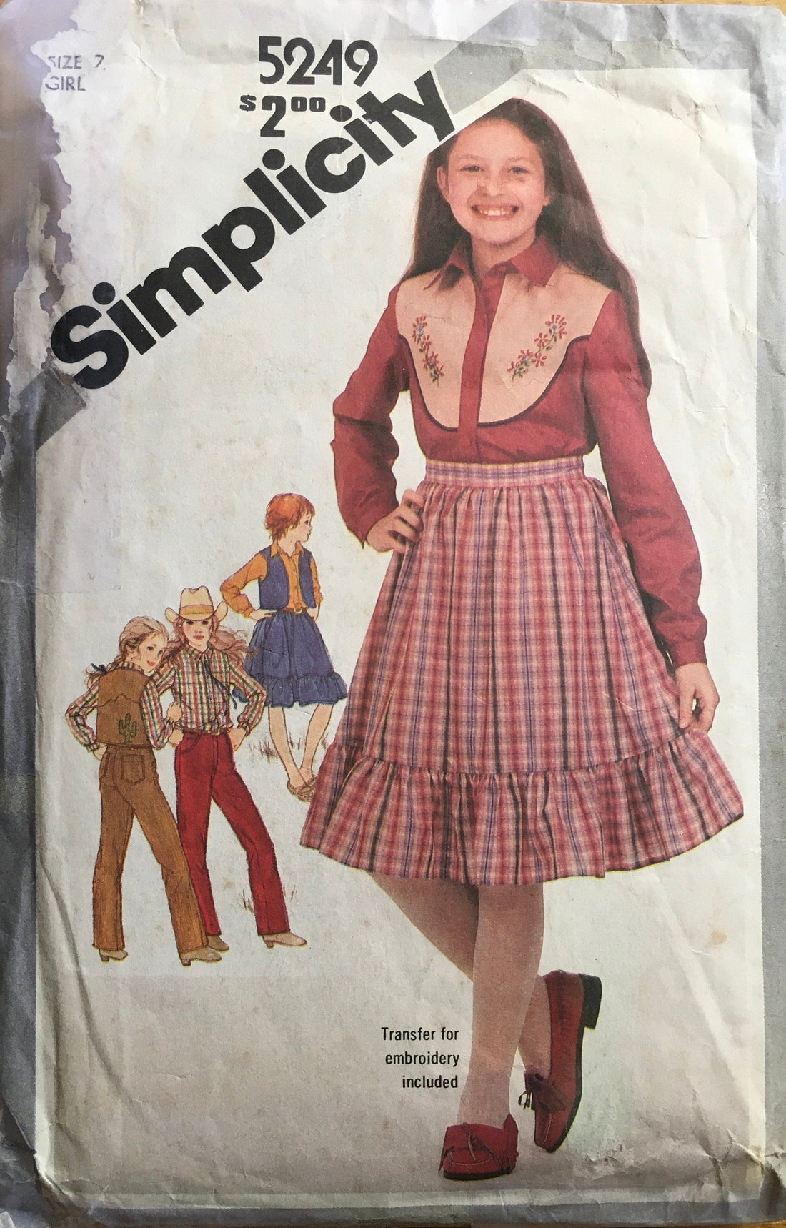 Simplicity 5249 Sewing Pattern (Vintage) CUT