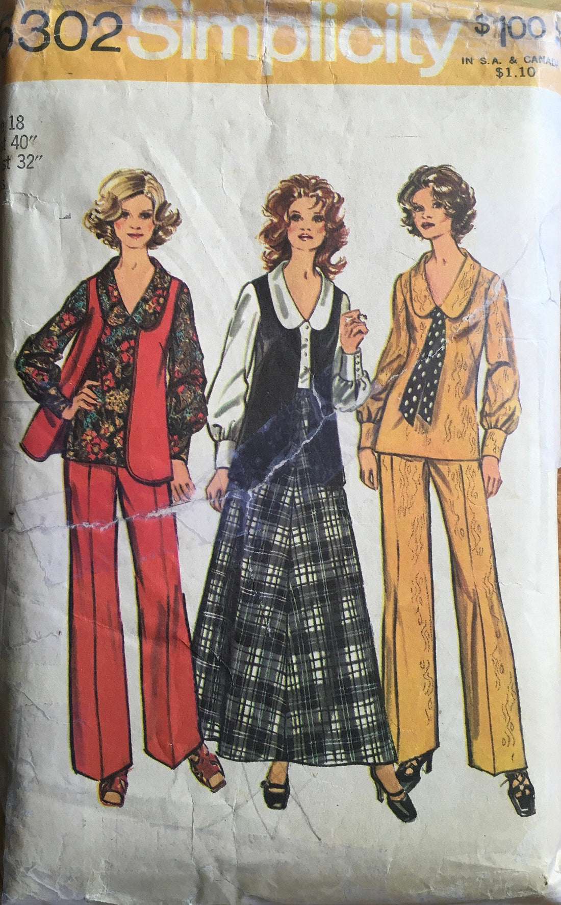 Simplicity 5302 Sewing Pattern (Vintage) CUT