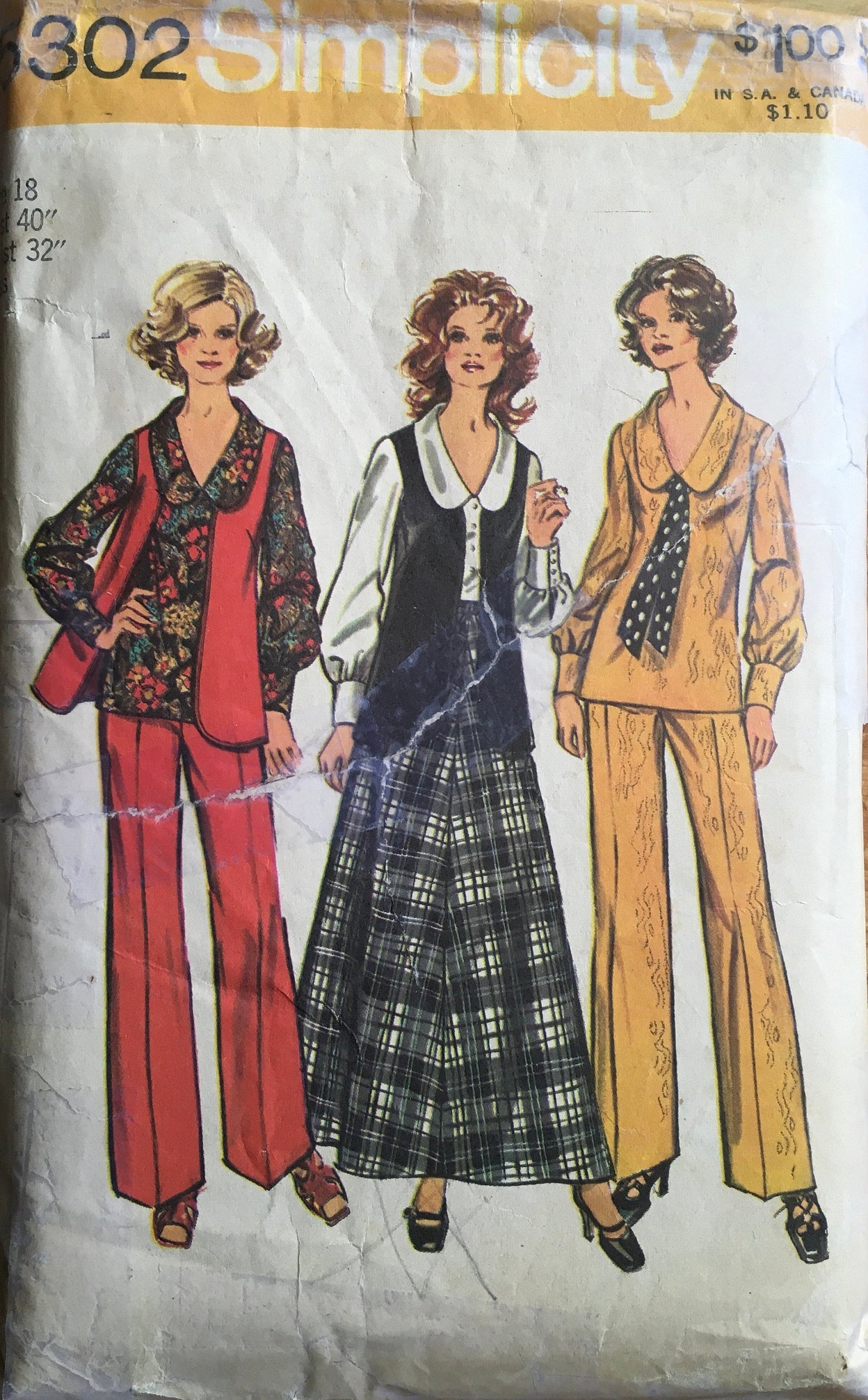 Simplicity 5302 Sewing Pattern (Vintage) CUT