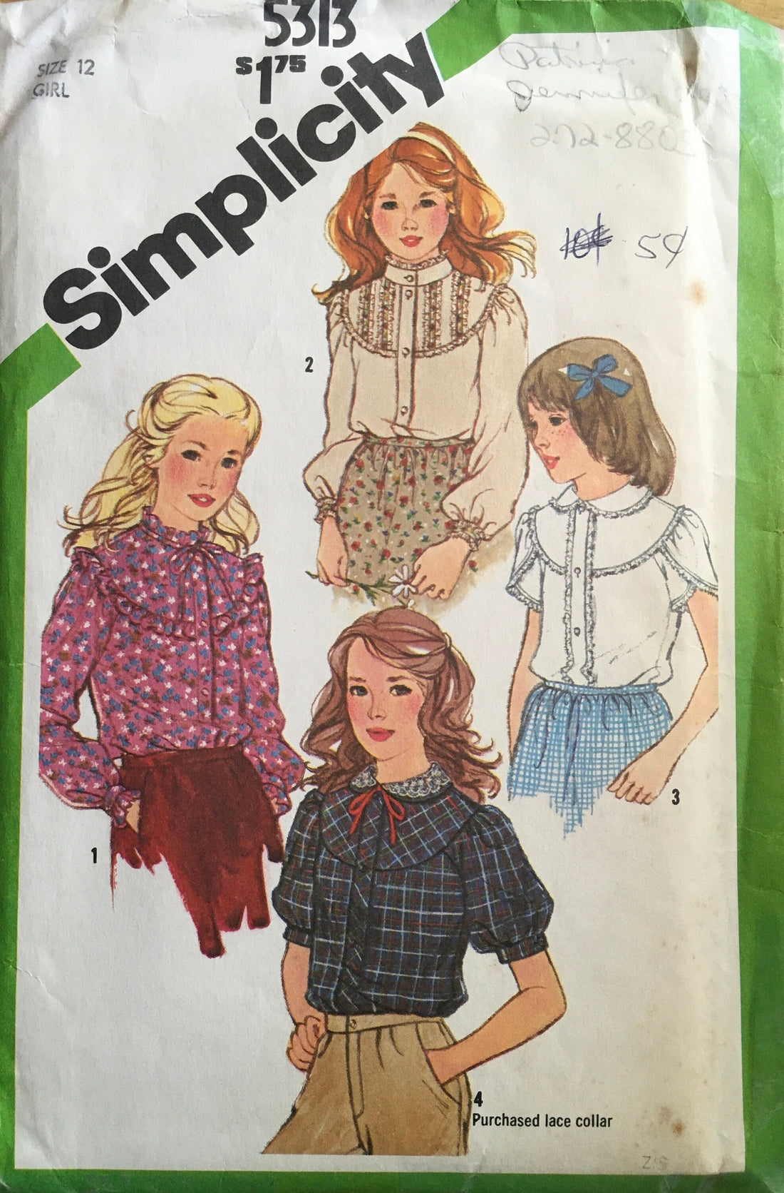 Simplicity 5313 Sewing Pattern (Vintage) CUT