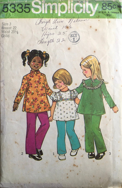 Simplicity 5335 Sewing Pattern (Vintage) CUT