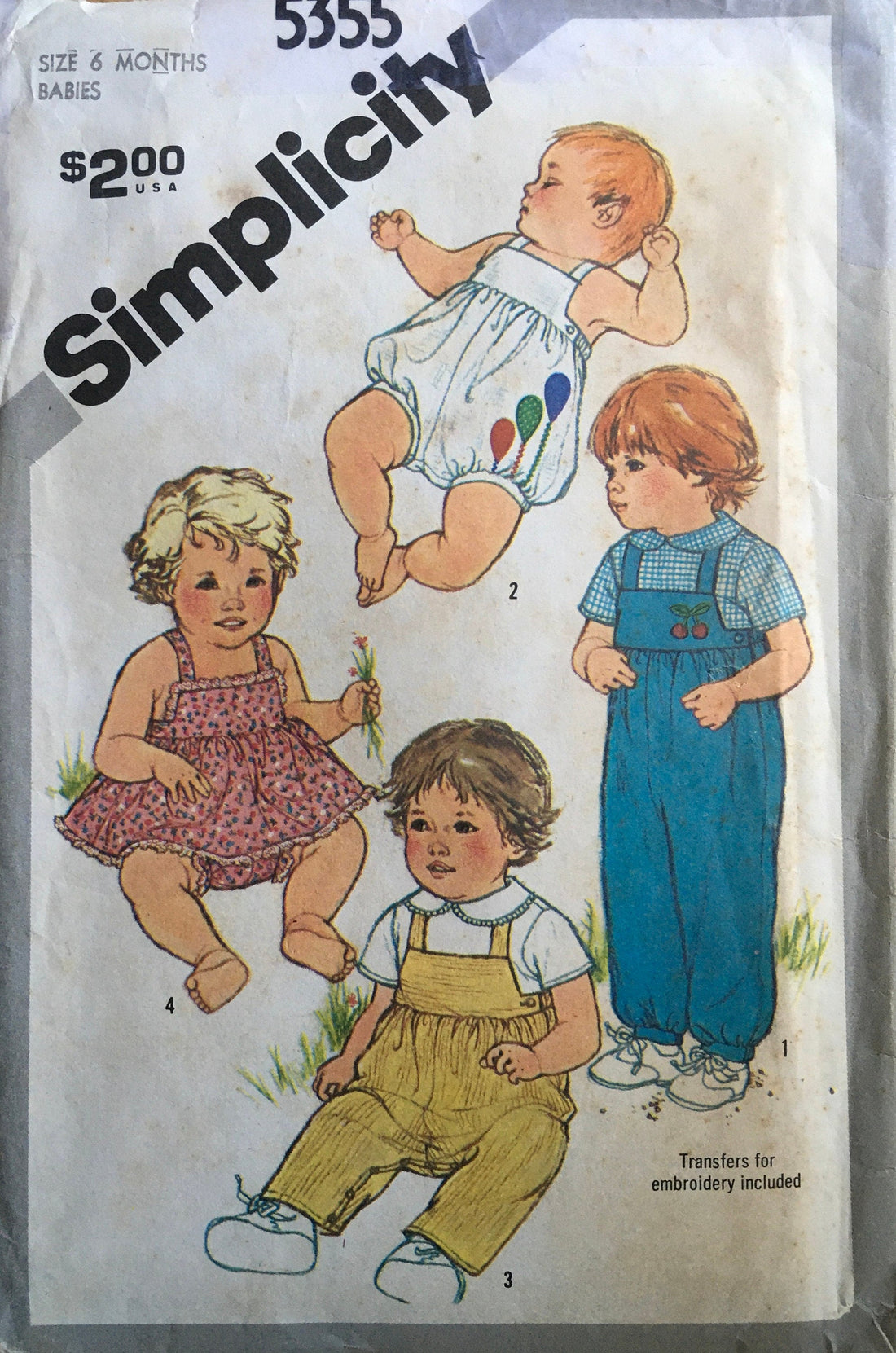 Simplicity 5355 Sewing Pattern (Vintage) CUT