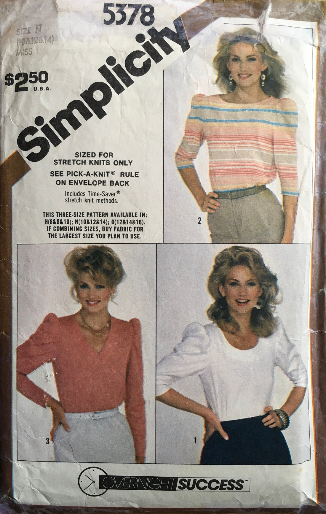 Simplicity 5378 Sewing Pattern (Vintage) CUT