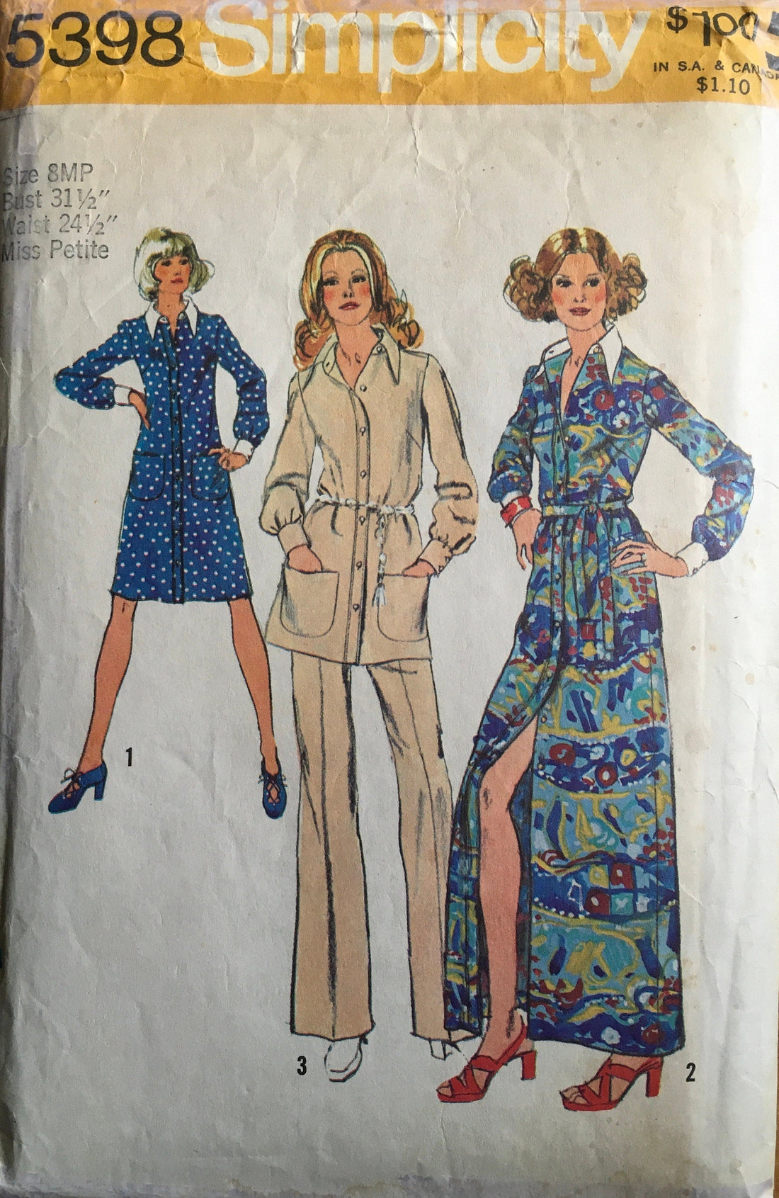 Simplicity 5398 Sewing Pattern (Vintage ) CUT