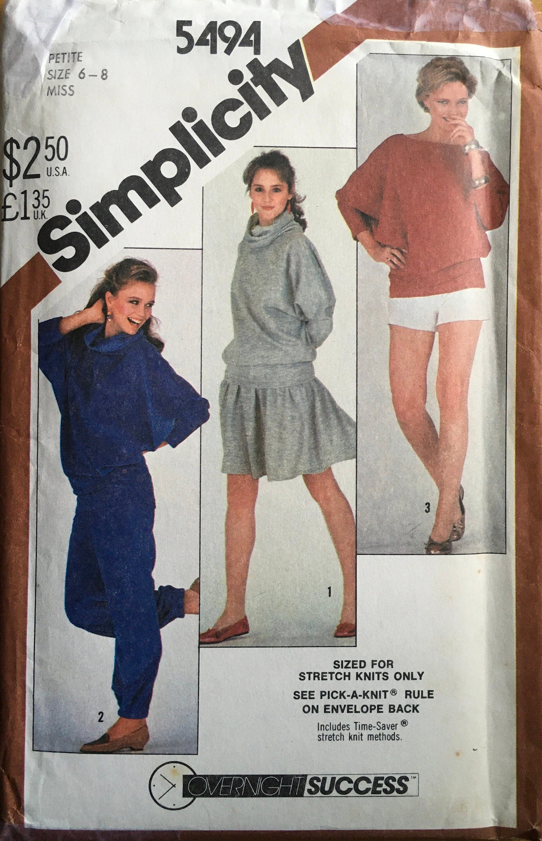 Simplicity 5494 Sewing Pattern (Vintage) UNCUT
