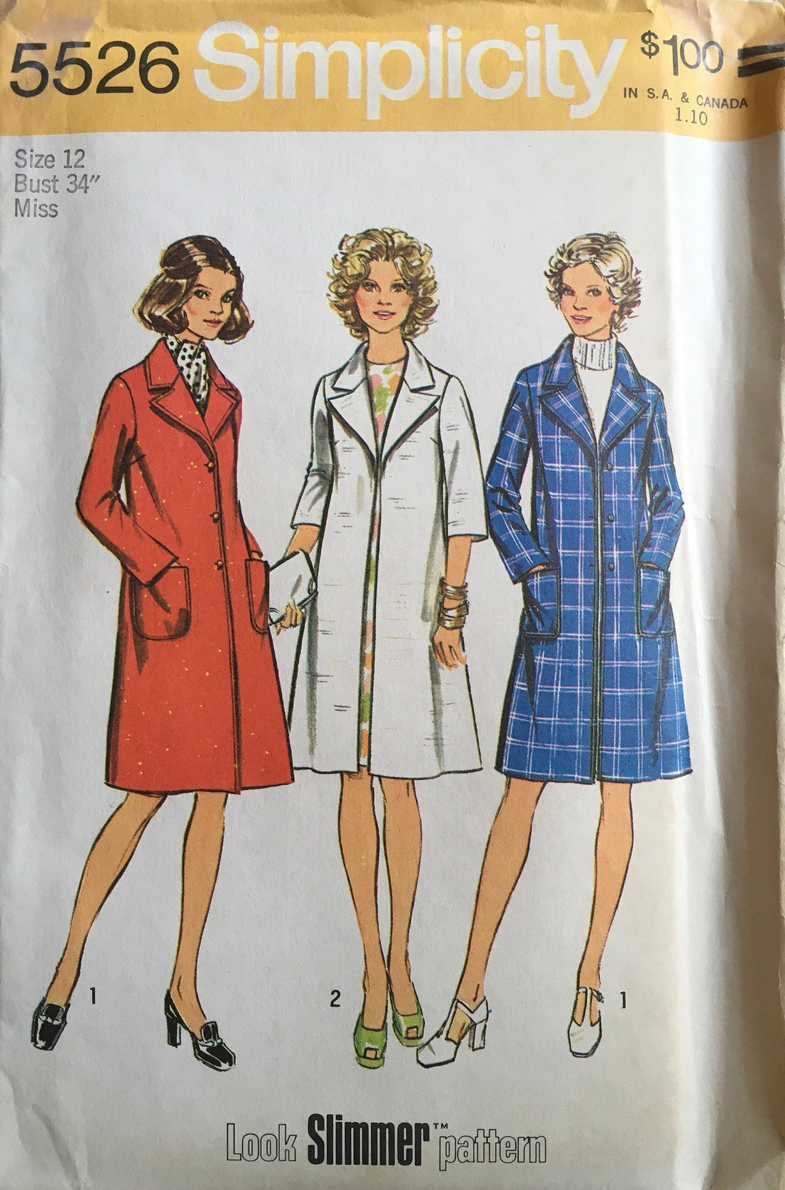 Simplicity 5526 Sewing Pattern (Vintage) UNCUT/CUT