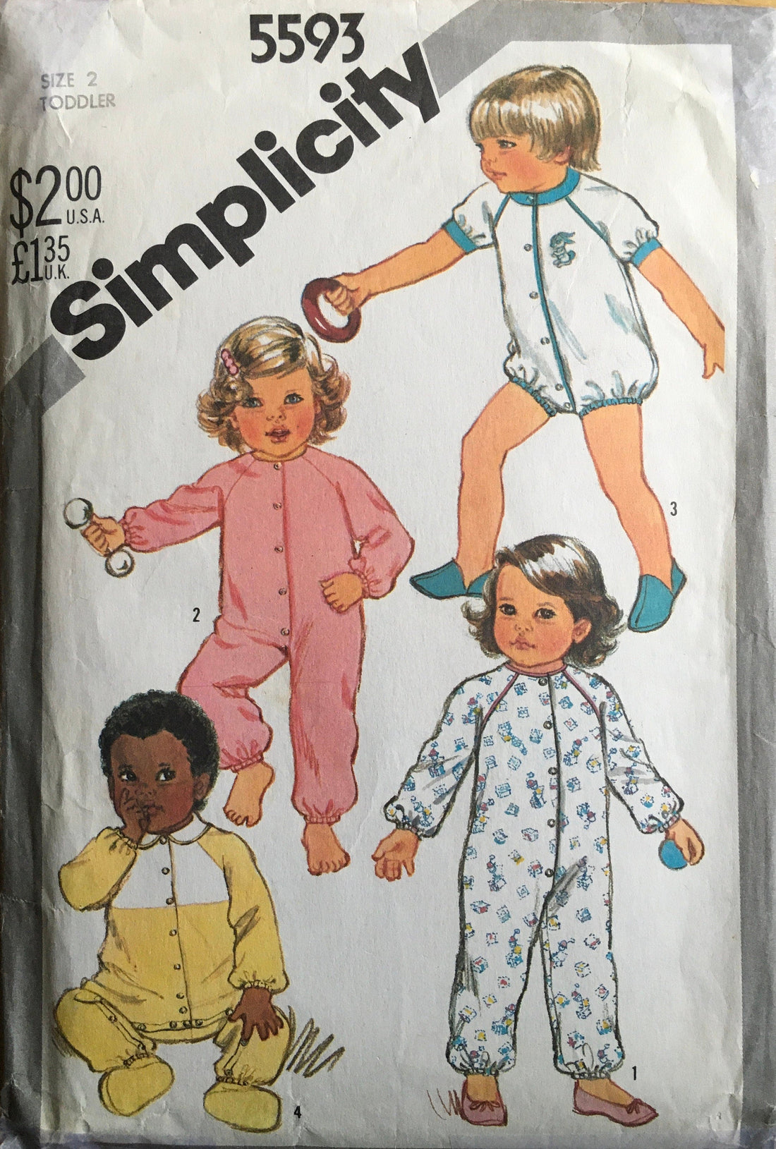 Simplicity 5593 Sewing Pattern (Vintage) CUT