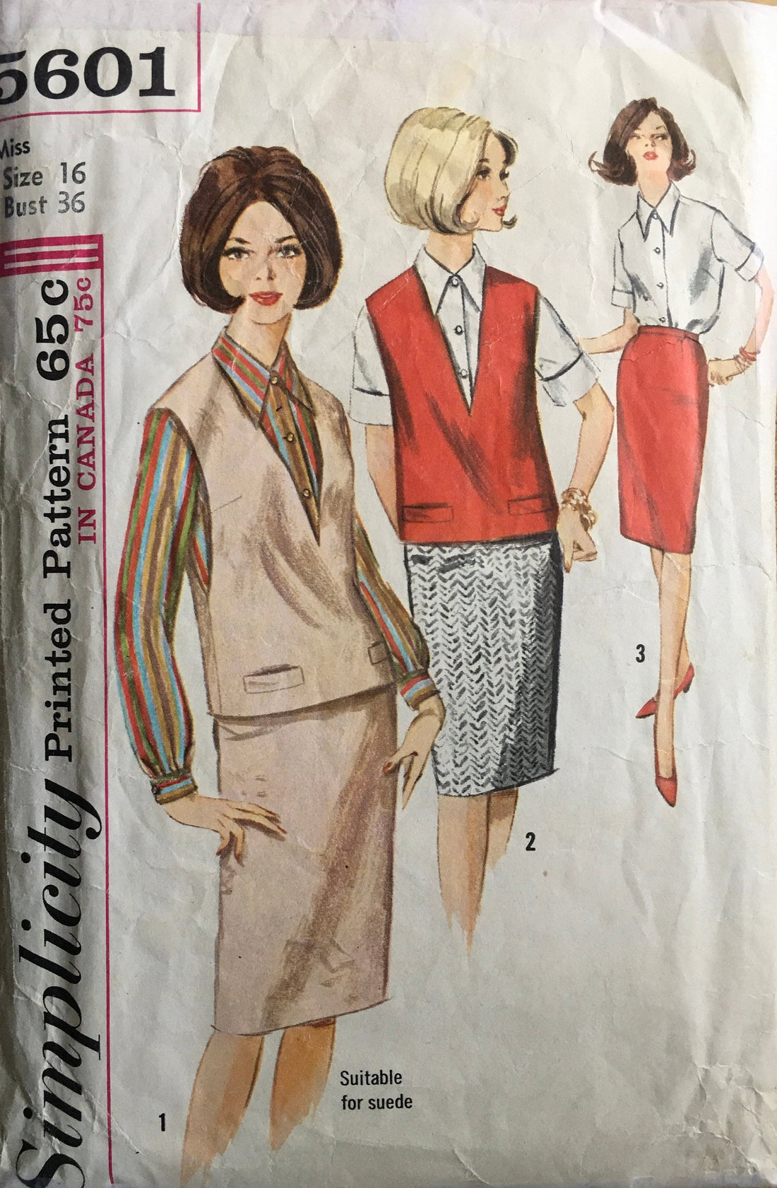 Simplicity 5601 Sewing Pattern (Vintage) CUT
