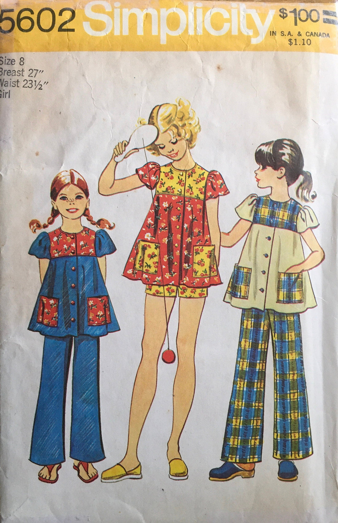 Simplicity 5602 Sewing Pattern (Vintage) CUT