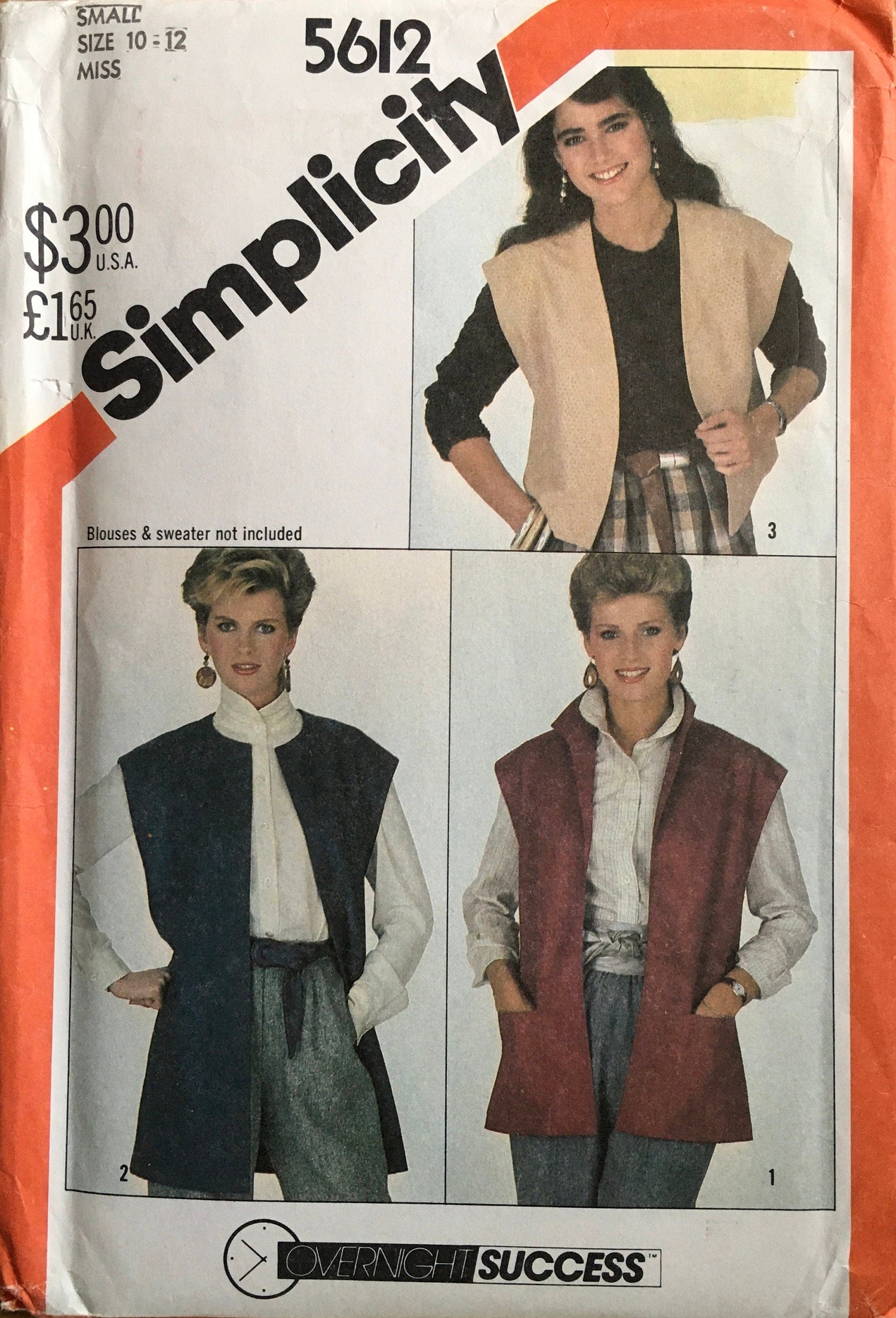 Simplicity 5612 Sewing Pattern (Vintage) UNCUT