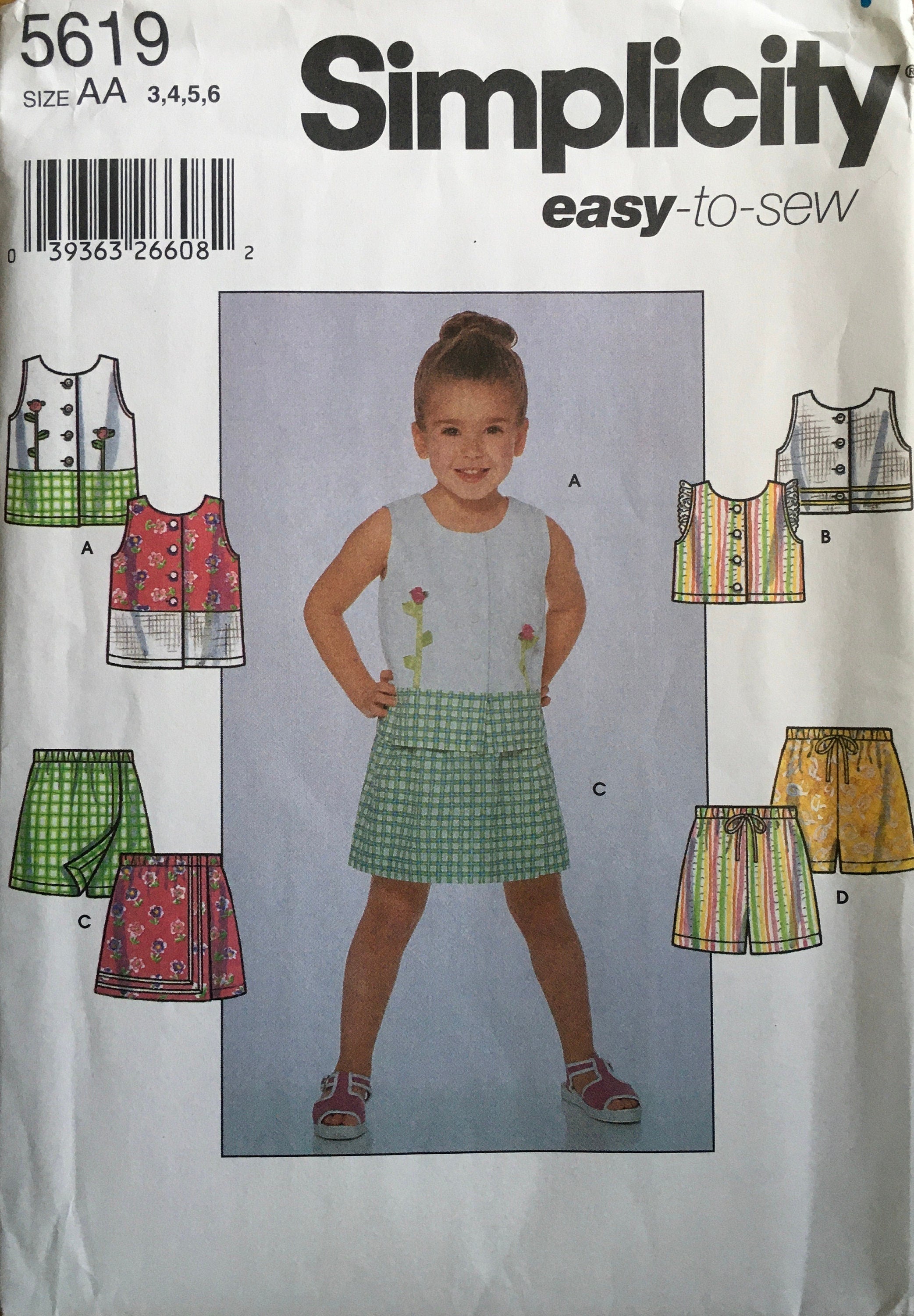 Simplicity 5619 Sewing Pattern (Vintage) UNCUT