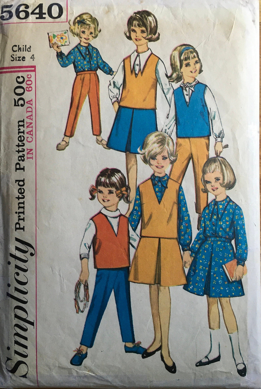 Simplicity 5640 Sewing Pattern (Vintage) CUT