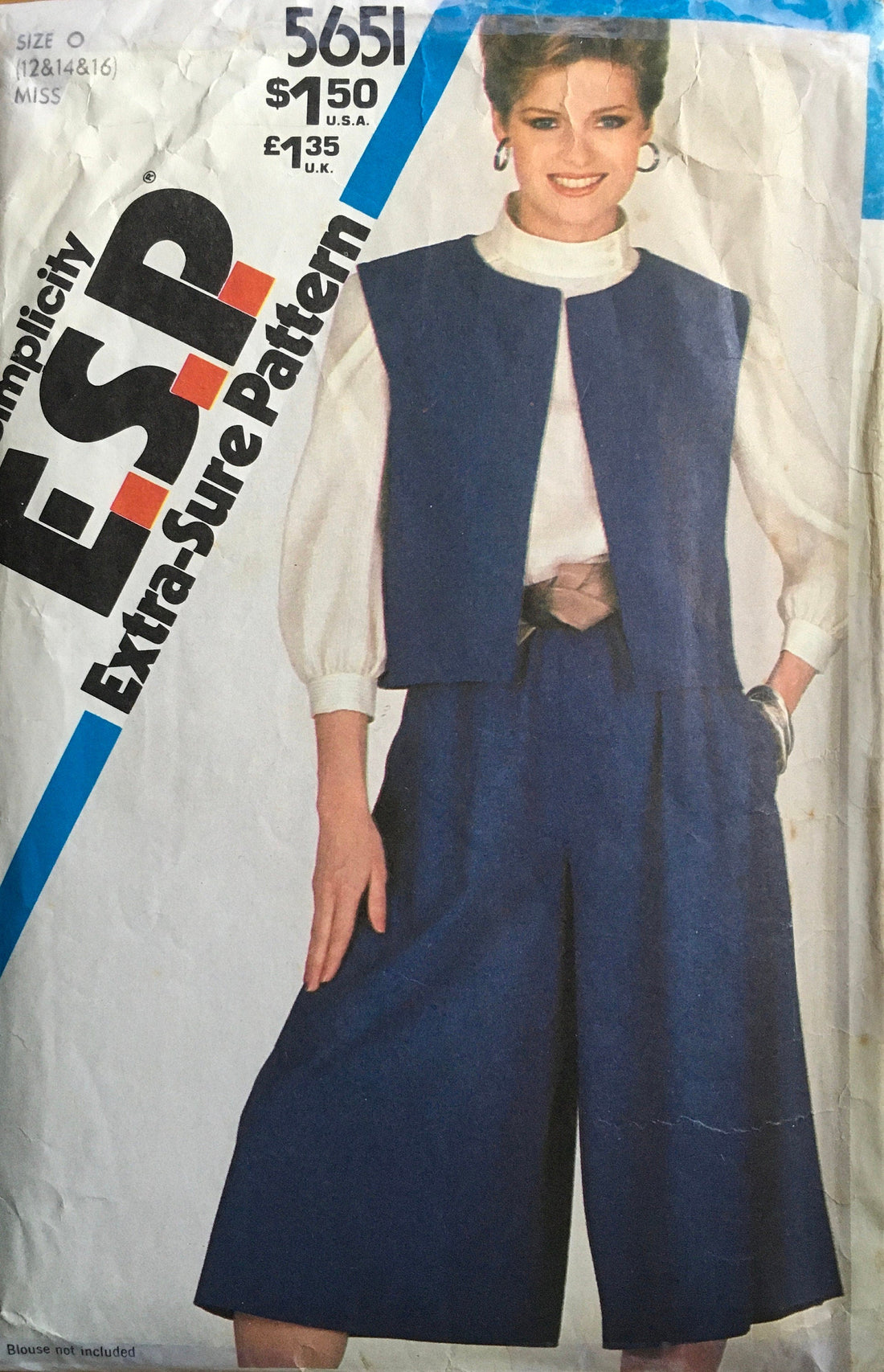 Simplicity 5651 Sewing Pattern (Vintage) CUT