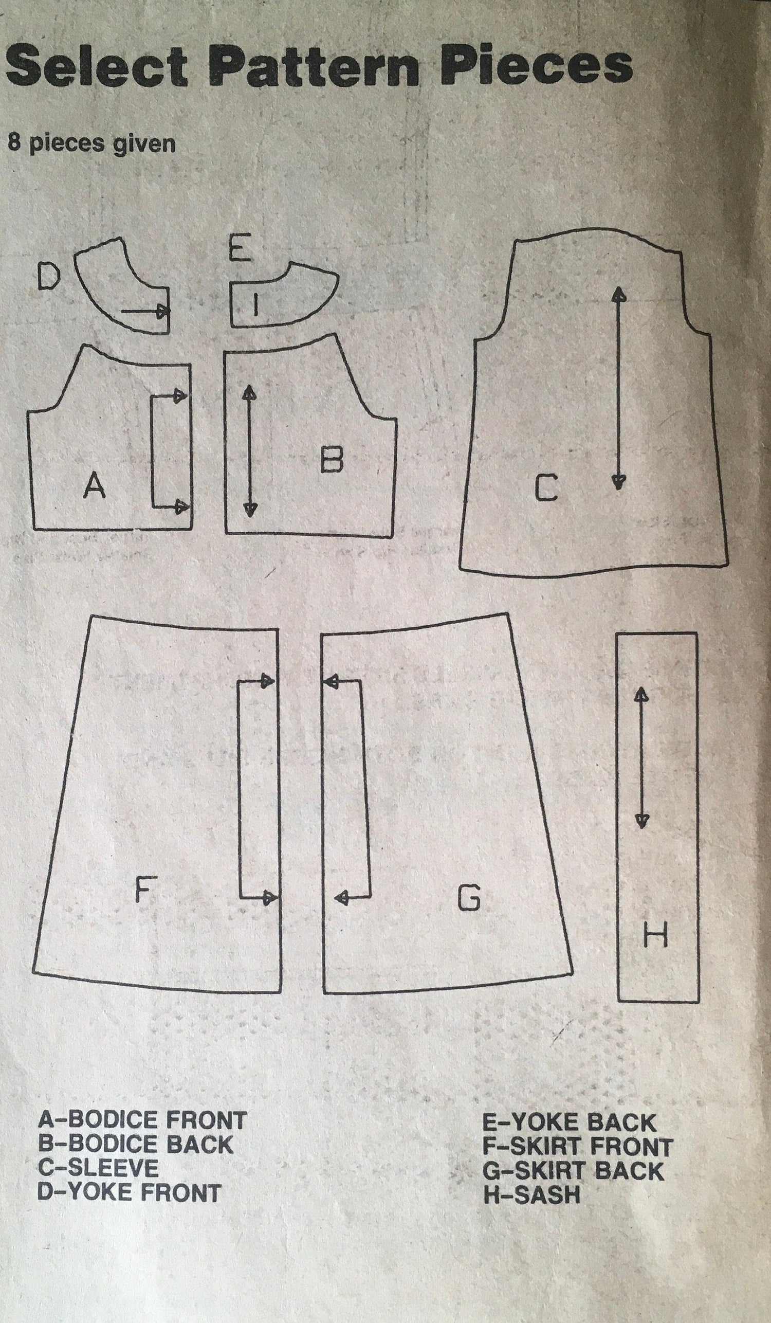 Simplicity 5797 Sewing Pattern (Vintage) CUT