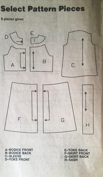 Simplicity 5797 Sewing Pattern (Vintage) CUT